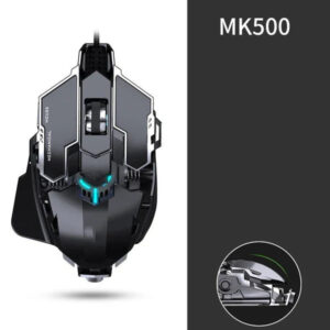MK500 Forerunner Wired Esports Gaming Mouse – 12000 DPI, Weighted, Macro, Silent | Emirazaar UAE