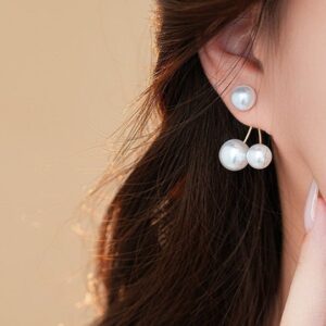 Retro Cherry Pearl Earrings for Women – Minimalist Fruit-Inspired Jewelry